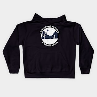 Camping adventure awaits Kids Hoodie